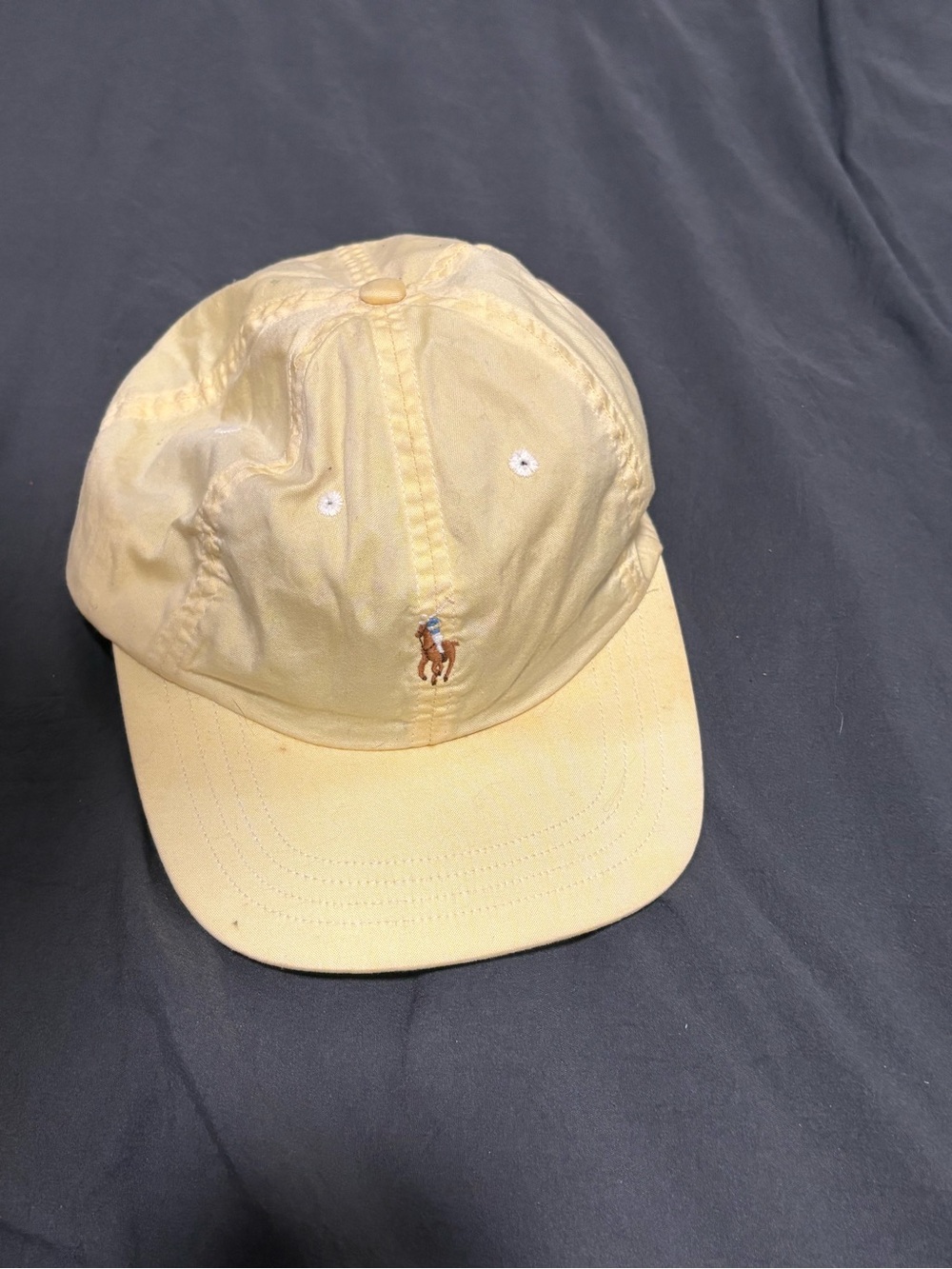 Ralph Lauren Pale Yellow Kids Polo Cap with Embroidered Logo